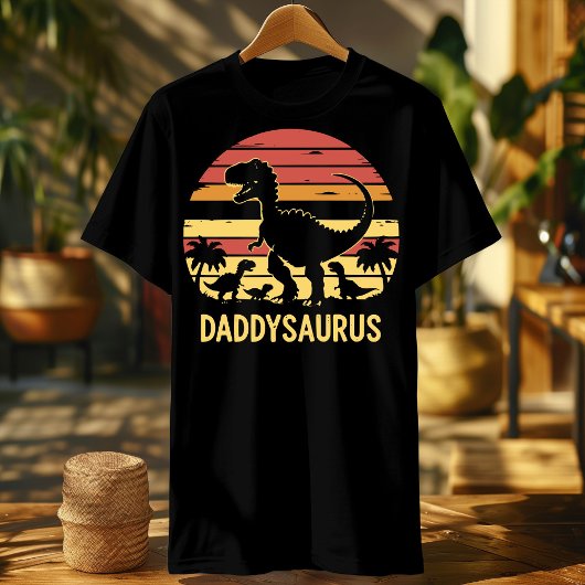 Daddysaurus Vaders Son Trex Dinosaurus matching T-shirt
