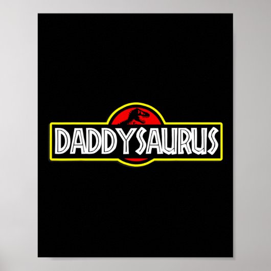 Daddysaurus vaders vaderdag poster (Voorkant)