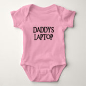 DADDYSLAPTOPBLK ROMPER (Voorkant)