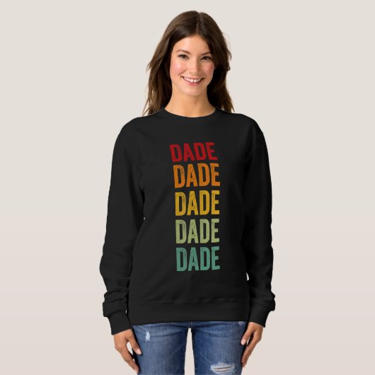 Dade County Missouri Rainbow Text Design Trui (Voorkant volledig)