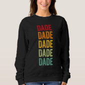 Dade County Missouri Rainbow Text Design Trui (Voorkant)