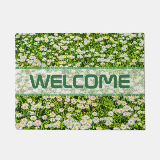 Dadelijke bloemen deurmat (Voorkant)