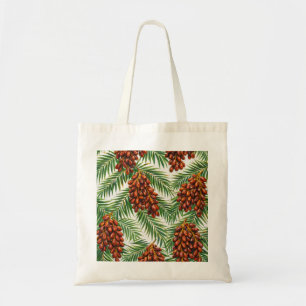 Dadelpalmfruit Tropisch Botanisch Patroon Tote Bag