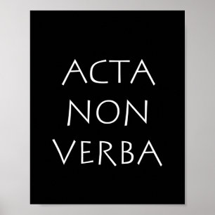 Daden, geen woorden poster