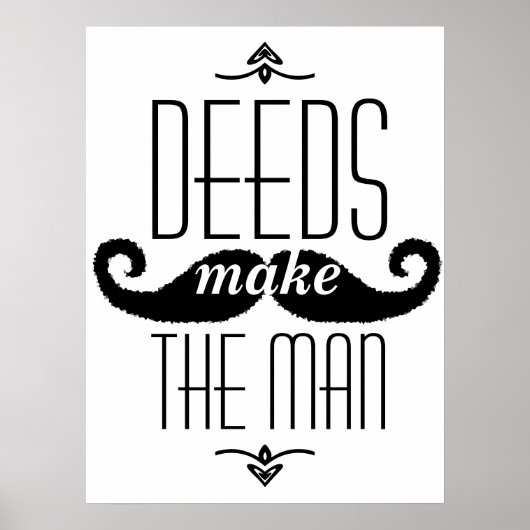 Daden maken de man poster (Voorkant)