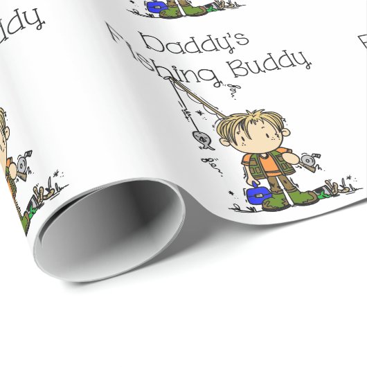 DADFISHINGBUDDY.png Cadeaupapier (Rol Hoek)