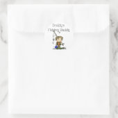 DADFISHINGBUDDY.png Ronde Sticker (Tas)