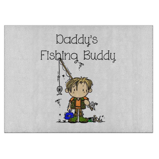 DADFISHINGBUDDY.png Snijplank (Voorkant)