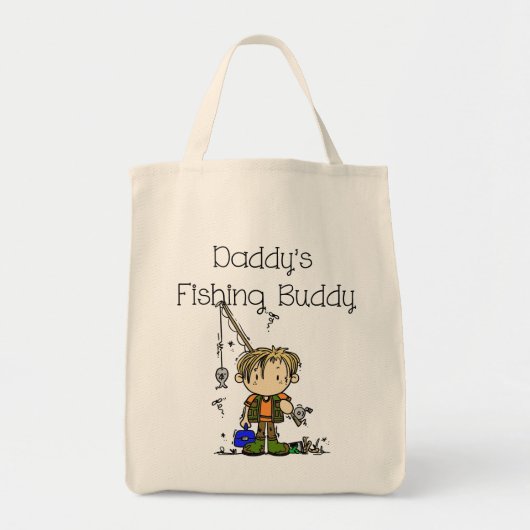 DADFISHINGBUDDY.png Tote Bag (Voorkant)