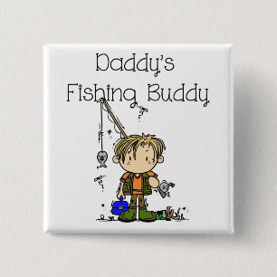 DADFISHINGBUDDY.png Vierkante Button 5,1 Cm