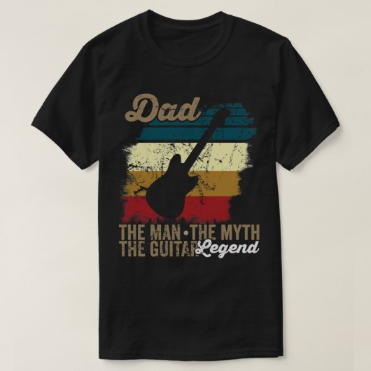 Dadhe manhe mythhe guitar LEGEND_475 T-shirt (Design voorkant)