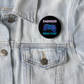 Dadhood Press Start Retro Gamer Design Button (In situ)
