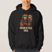 Dadicated Dad Hard Work Daddy Dedication Father Hu Hoodie (Voorkant)