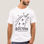 Dadicorn Funny Unicorn Dad Vaderdag Gift T-shirt (Voorkant)