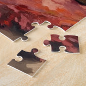 Dadige Rottweiler-hond Kerstlantaarn Legpuzzel (Zijkant)