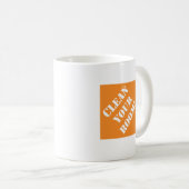 Dadism Reinig uw kamer Koffiemok (Voorkant rechts)