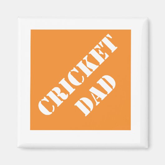 Dadisms Cricket Dad Magneet (Voorkant)