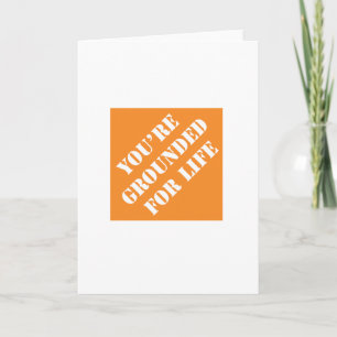 Dadisms die je voor het leven bent gegrond feestdagen kaart