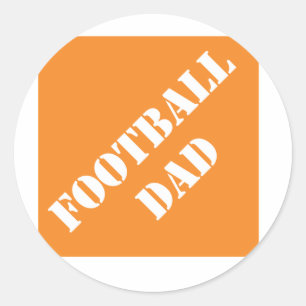 Dadisms Football Dad Ronde Sticker