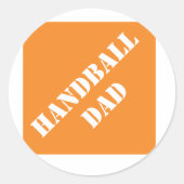 Dadisms Handball Dad Ronde Sticker (Voorkant)