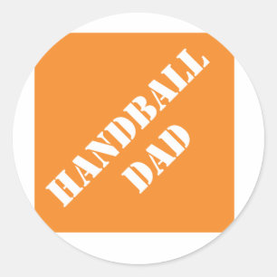 Dadisms Handball Dad Ronde Sticker