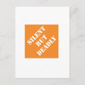 Dadisms Silent maar dodelijk Briefkaart (Voorkant)