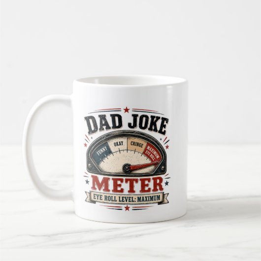 DadJoke Meter Koffiemok (Links)
