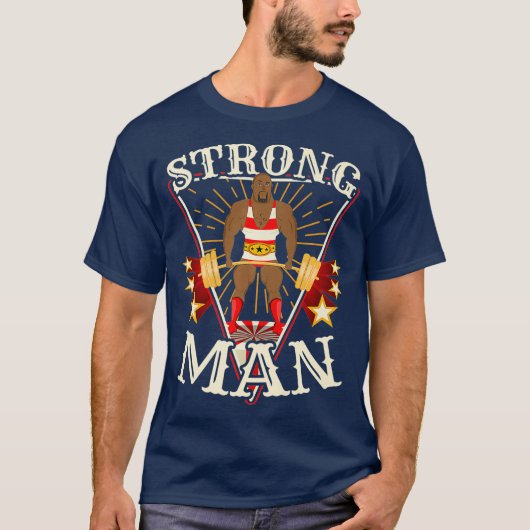 Dadlift Shirt -  Circus Strongman (Voorkant)