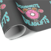 Dadlift werkout Donut dumbbels Weightlift Cadeaupapier (Rol Hoek)