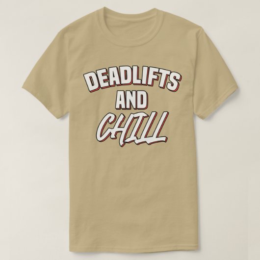 Dadliften en kantelen Gym Weight Lifting T-shirt (Design voorkant)