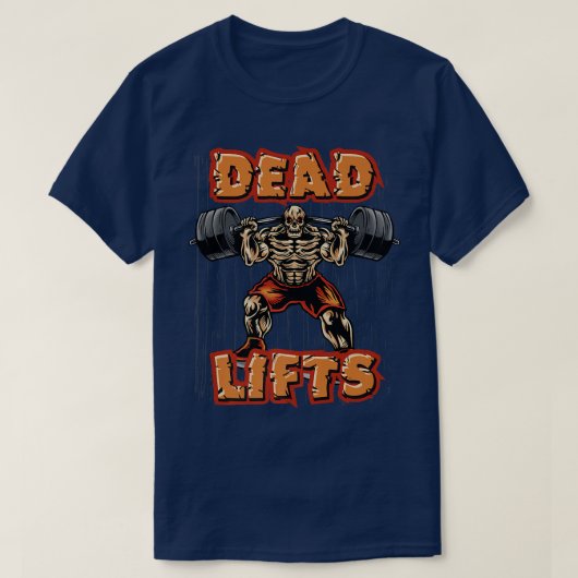 Dadliften Skeleton Botten Halloween Deadlift T-shirt (Design voorkant)