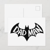 Dadman Superheld Briefkaart (Voorkant / Achterkant)