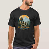 Dad's Adventure Squad Retro Mountain Hiking Gift T-shirt (Voorkant)