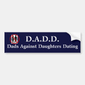 Dads Against Daughters Dating Bumpersticker (Voorkant)