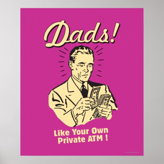 Dads: als eigen privégeldautomaat poster (Voorkant)