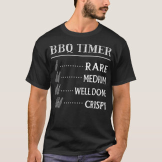 Dads BBQ Timer, Funny Beer Drink rookvlees BBQ T-shirt