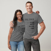 Dads BBQ Timer, Funny Beer Drink rookvlees BBQ T-shirt (Unisex)