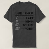 Dads BBQ Timer, Funny Beer Drink rookvlees BBQ T-shirt (Design voorkant)