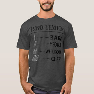 Dads BBQ Timer, Funny Beer Drink rookvlees BBQ T-shirt