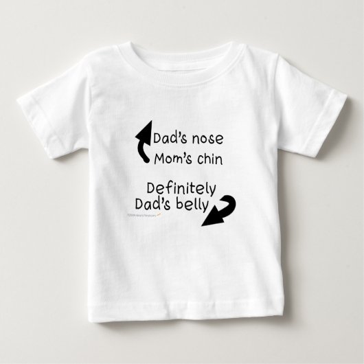 Dads Belly Baby Shirt (Voorkant)