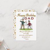 Dads' birthday kaart (Voorkant / Achterkant in situ)