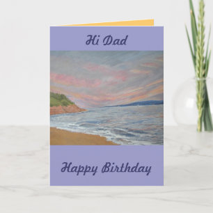Dad's Birthday Orcombe Point Exmouth Devon Verenig Kaart