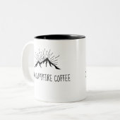 Dads Campfire Coffee Tweekleurige Koffiemok (Voorkant links)