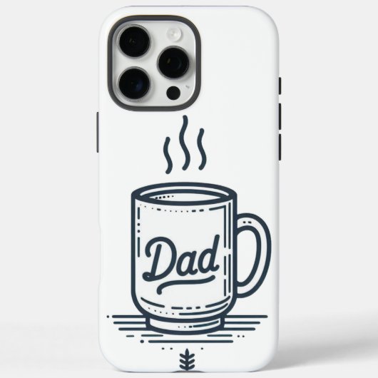 Dad's Coffee Mok Grappig vaderdag blij Case-Mate iPhone Case (Achterkant)