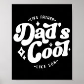 Dads Cool Funny Dad Matches Sons Cooler  Poster (Voorkant)