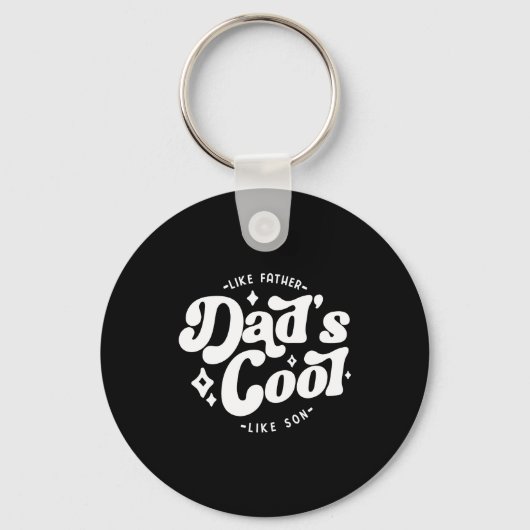 Dads Cool Funny Dad Matches Sons Cooler Sleutelhanger (Voorkant)