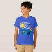 Dads Dads Diving Buddy Design - Kinderen Basic T-S T-shirt (Voorkant volledig)