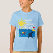 Dads Dads Diving Buddy Design - Kinderen Basic T-S T-shirt (Voorkant)
