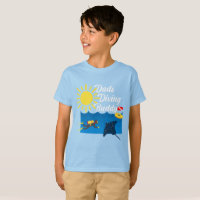 Dads Dads Diving Buddy Design - Kinderen Basic T-S