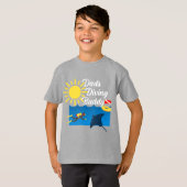 Dads Dads Diving Buddy Design - Kinderen Basic T-S T-shirt (Voorkant volledig)